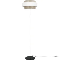 Sklep Kaja Stylowa lampa podłogowa boho z abażurem Ø40cmK-5275 z serii CEZAR* Lampy Podłogowe Z Abażurem|Tradycyjne Lampy Podłogowe