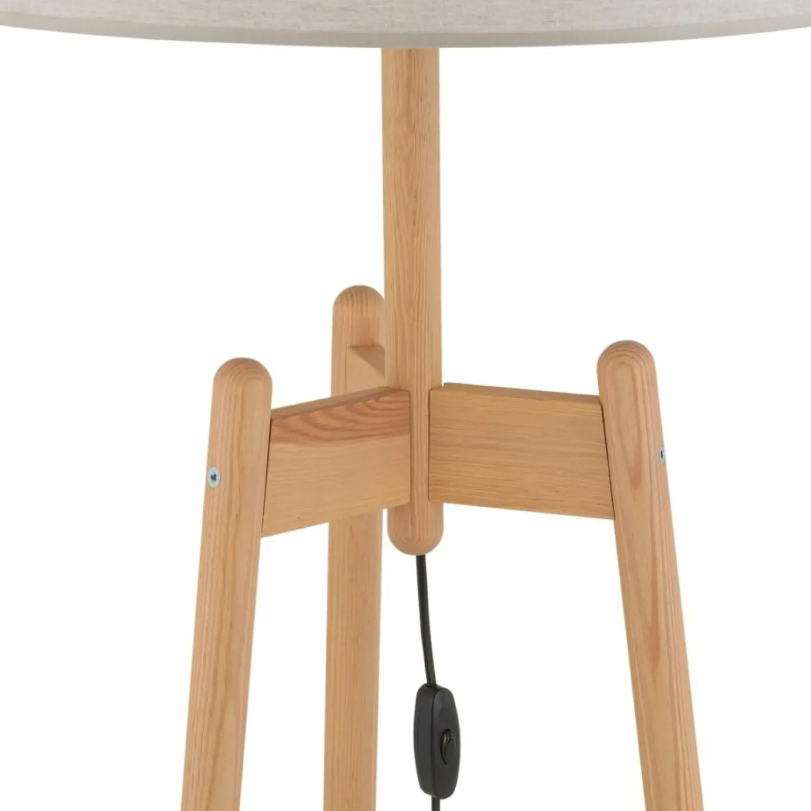 Sklep Kaja Stylowa lampa podłogowa na drewnianych nogach TK 5423 z serii PEREZ* Lampy Podłogowe Z Abażurem