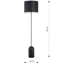 Sklep Kaja Stylowa lampa stojąca do salonu i sypialni 1322/LP1 ASPEN | Kaja* Lampy Podłogowe Z Abażurem|Tradycyjne Lampy Podłogowe