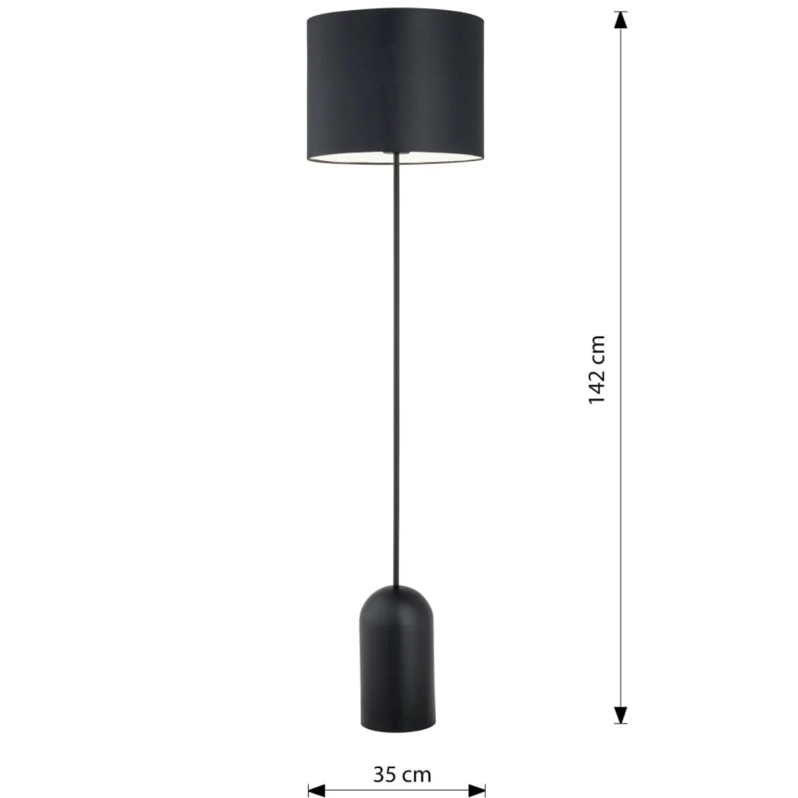Sklep Kaja Stylowa lampa stojąca do salonu i sypialni 1322/LP1 ASPEN | Kaja* Lampy Podłogowe Z Abażurem|Tradycyjne Lampy Podłogowe