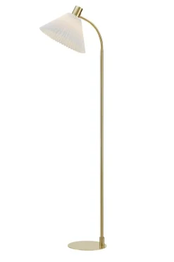 Sklep Kaja Stylowa lampa stojąca w kolorze antycznego złota 108569 z serii MIRA* Lampy Podłogowe Z Abażurem
