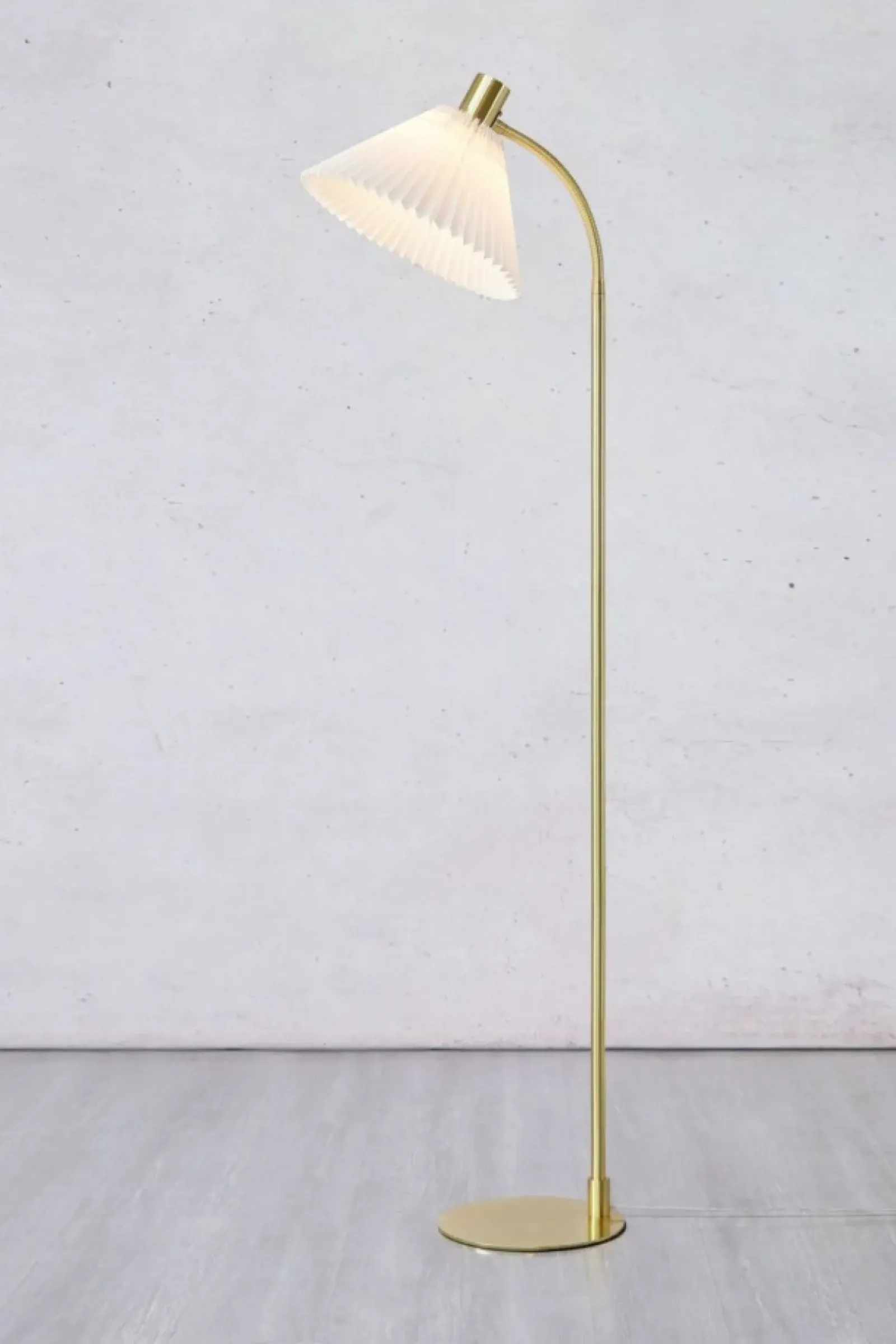 Sklep Kaja Stylowa lampa stojąca w kolorze antycznego złota 108569 z serii MIRA* Lampy Podłogowe Z Abażurem