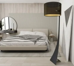 Sklep Kaja Stylowa lampa stojąca w stylu modern 1156/LP1 ESTRELLA | Kaja* Lampy Podłogowe Z Abażurem|Tradycyjne Lampy Podłogowe