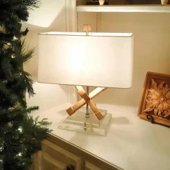 Sklep Kaja Stylowa lampa stołowa GN-JACKSON-SQUARE-TL z serii JACKSON SQUARE* Lampki Stołowe Z Abażurem|Tradycyjne Lampki Stołowe