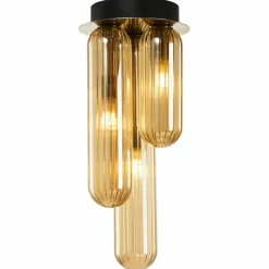 Sklep Kaja Stylowa lampa sufitowa, ryflowane klosze ML0340 PAX | Kaja Oświetlenie Shop