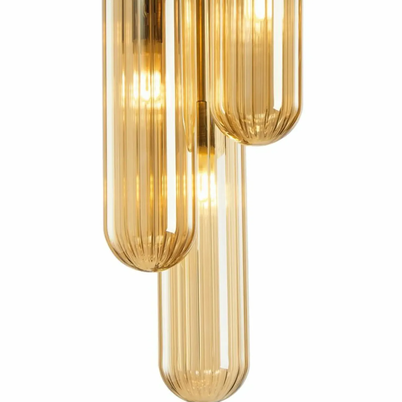 Sklep Kaja Stylowa lampa sufitowa, ryflowane klosze ML0340 PAX | Kaja Oświetlenie Shop