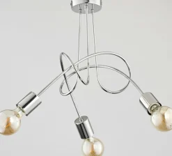 Sklep Kaja Stylowa lampa sufitowa w chromie, na 3 żarówki AL 24463 | Kaja Hot