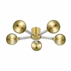 Sklep Kaja Stylowa lampa sufitowa w złotym kolorze C0583-05C-2GHF MIDA | Kaja Outlet