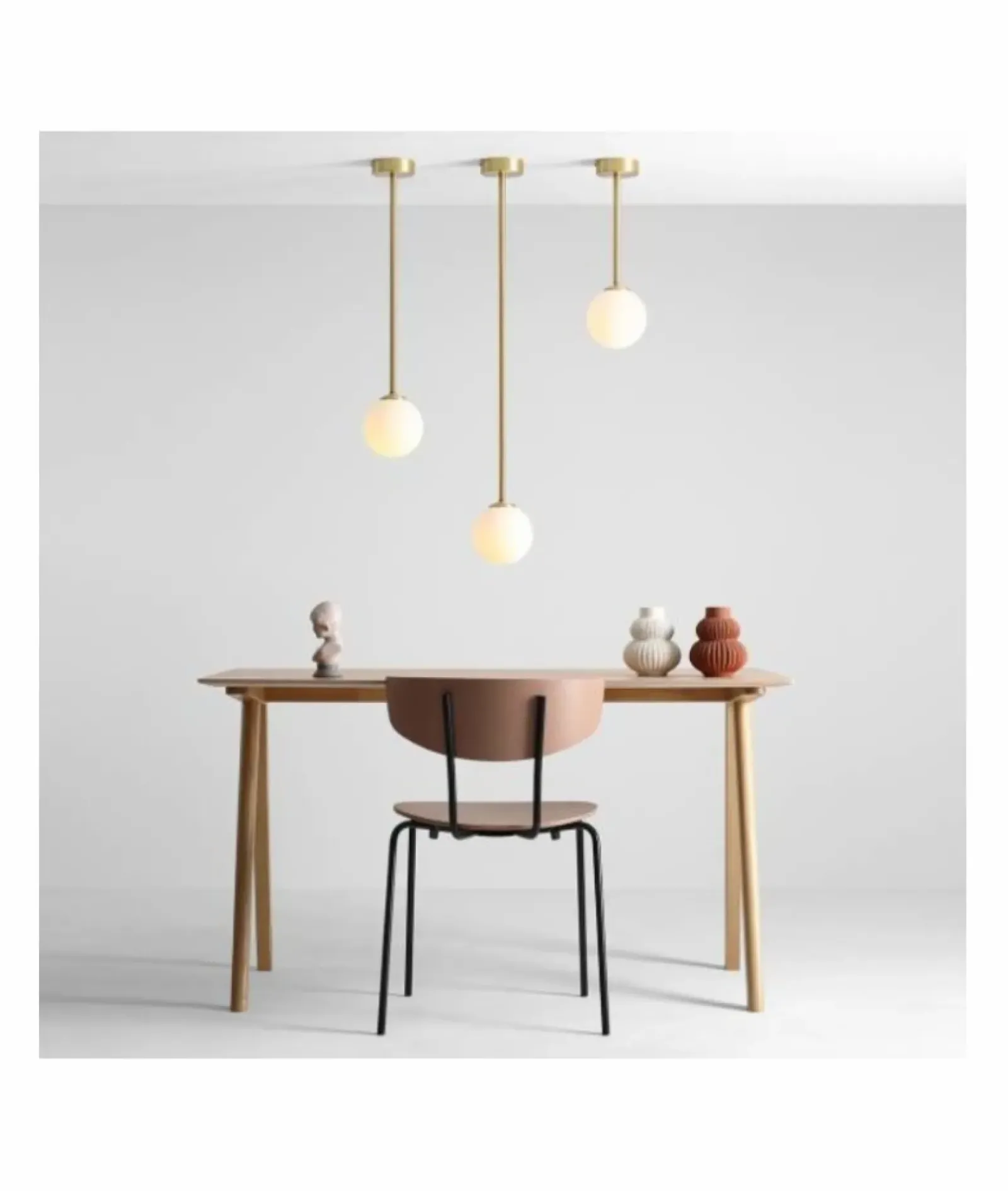 Sklep Kaja Stylowa lampa sufitowa z kloszem, do sypialni 1080PL_G40_S PINNE* Plafony Nowoczesne