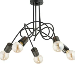 Sklep Kaja Stylowa lampa sufitowa z odkrytymi żarówkami AL 26045 | Kaja Best