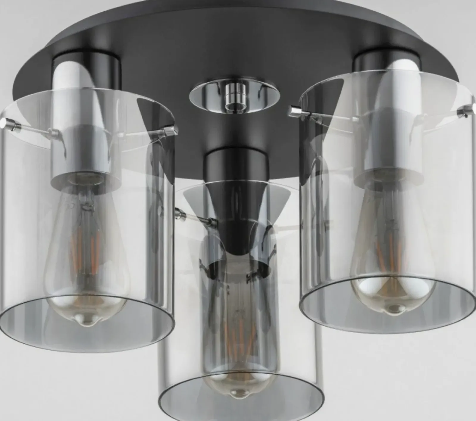 Sklep Kaja Stylowa lampa sufitowa z 3 szklanymi kloszami AL 62195 | Kaja* Plafony Nowoczesne