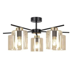 Sklep Kaja Stylowa lampa sufitowa z pięcioma kloszami K-5522 z serii AURELIA Outlet