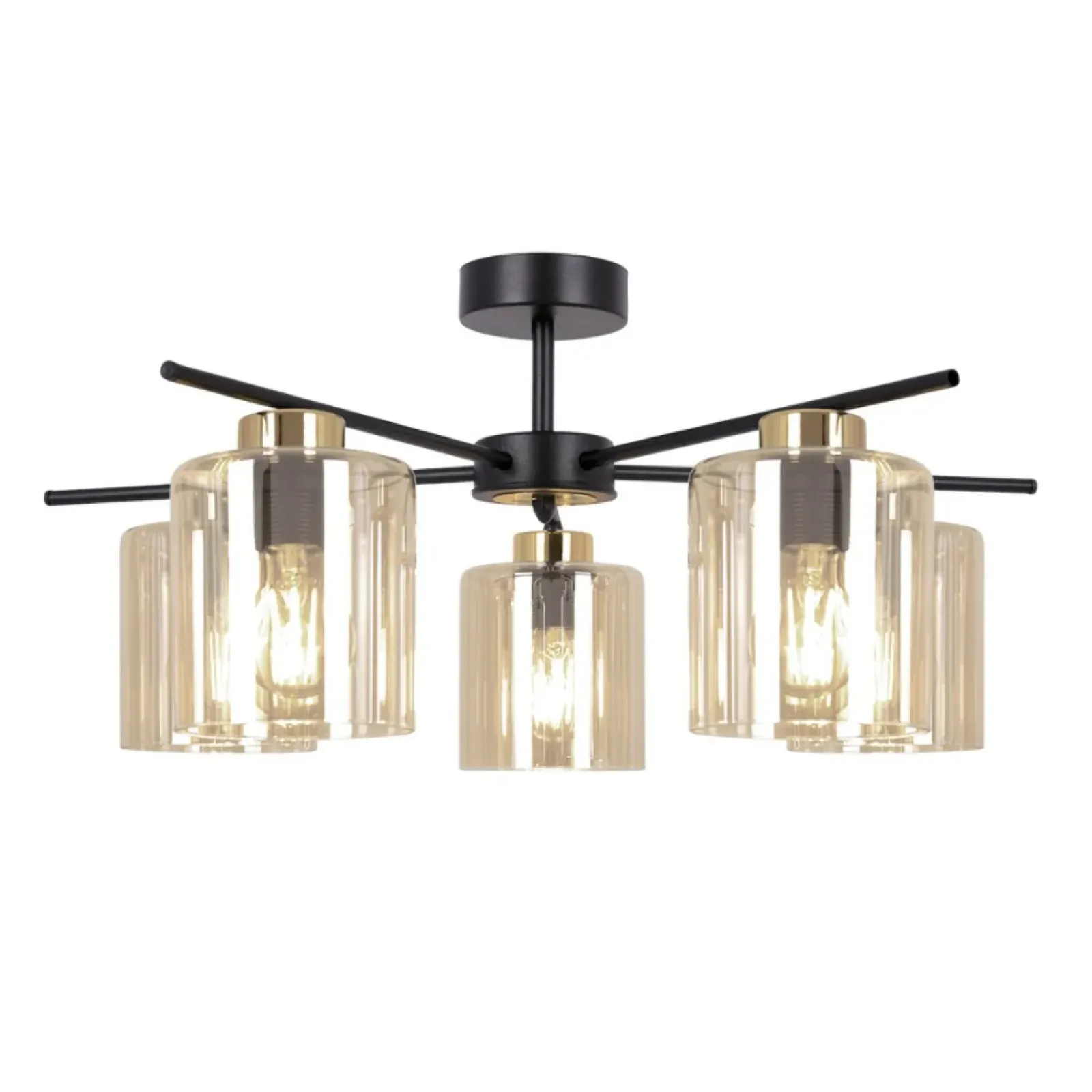Sklep Kaja Stylowa lampa sufitowa z pięcioma kloszami K-5522 z serii AURELIA Outlet