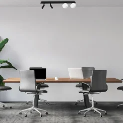 Sklep Kaja Stylowa lampa sufitowa z kloszami i reflektorami MLP8406 z serii SIRIO | Kaja Oś Clearance