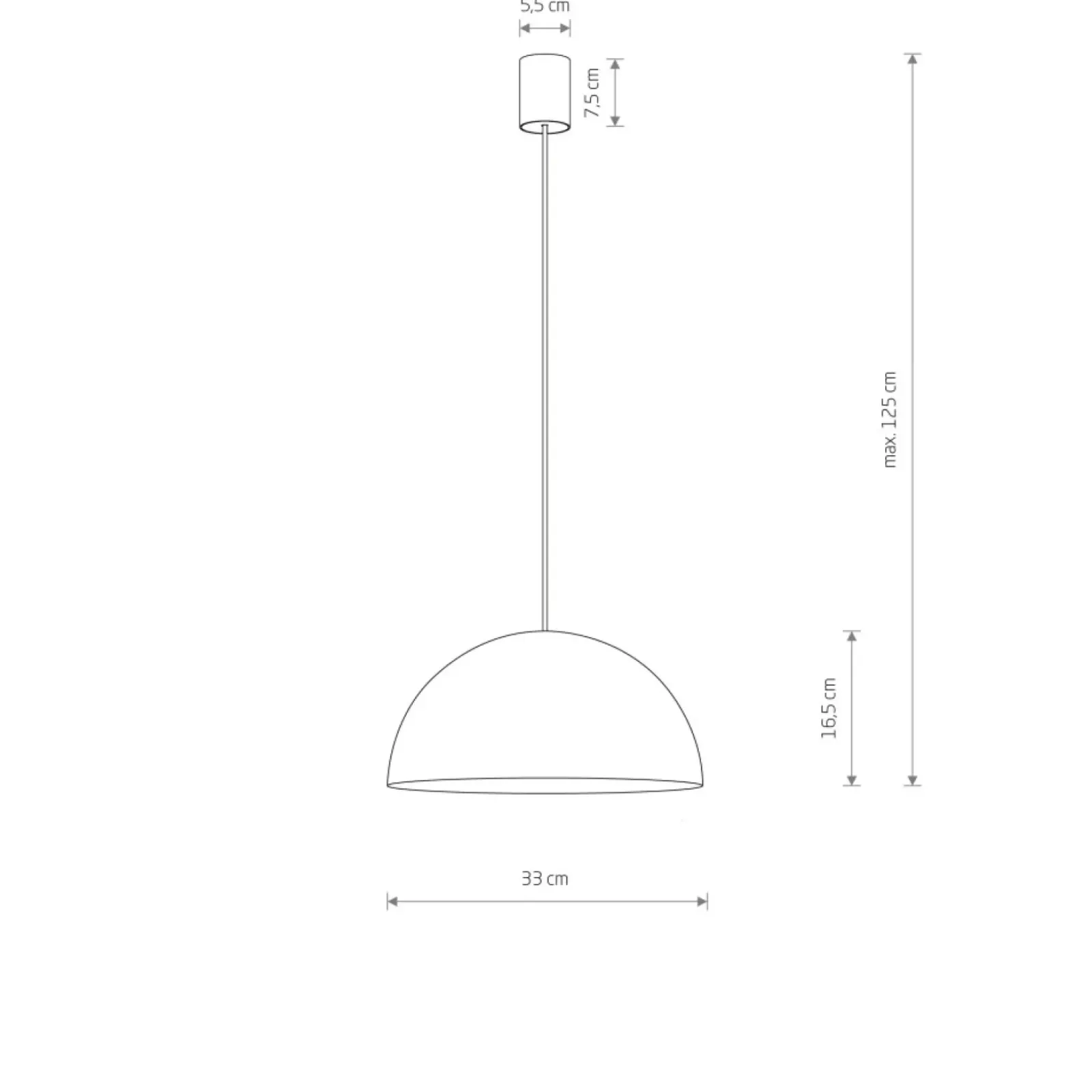 Sklep Kaja Stylowa lampa wisząca do kuchni ⌀33cm 10702 HEMISPHERE | Kaja Cheap