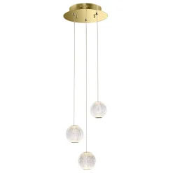 Sklep Kaja Stylowa lampa wisząca do sypialni PND-12220121-3A-GD z serii ROSARIO Flash Sale