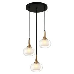 Sklep Kaja Stylowa lampa wisząca do sypialni PND-99709-3A-BRO-CL z serii KONILA Hot