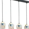 Sklep Kaja Stylowa lampa wisząca nad stół O2964 W4 CZA ZL MERU | Kaja Oświetlenie Discount