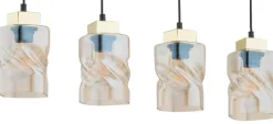 Sklep Kaja Stylowa lampa wisząca nad stół O2964 W4 CZA ZL MERU | Kaja Oświetlenie Discount