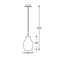 Sklep Kaja Stylowa lampa wisząca nad wyspę P19066A-D18 BRESSO| Kaja Oświetlenie New