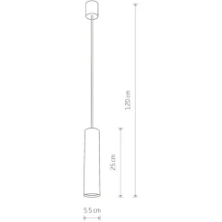 Sklep Kaja Stylowa lampa wisząca, tuba w kolorze u 8914 | Kaja Oświetlenie mosiądz Best Sale