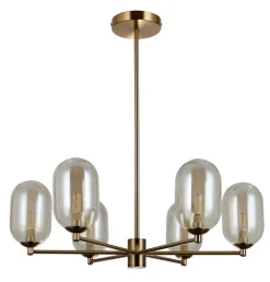 Sklep Kaja Stylowa lampa wisząca w kolorze mosiądzu PND-4215-6-HBR z serii PERANO Fashion