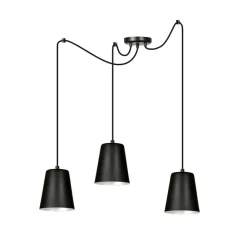 Sklep Kaja Stylowa lampa wisząca z 3 mi kloszami 454/3 | Kaja Oświetlenie czarny Store