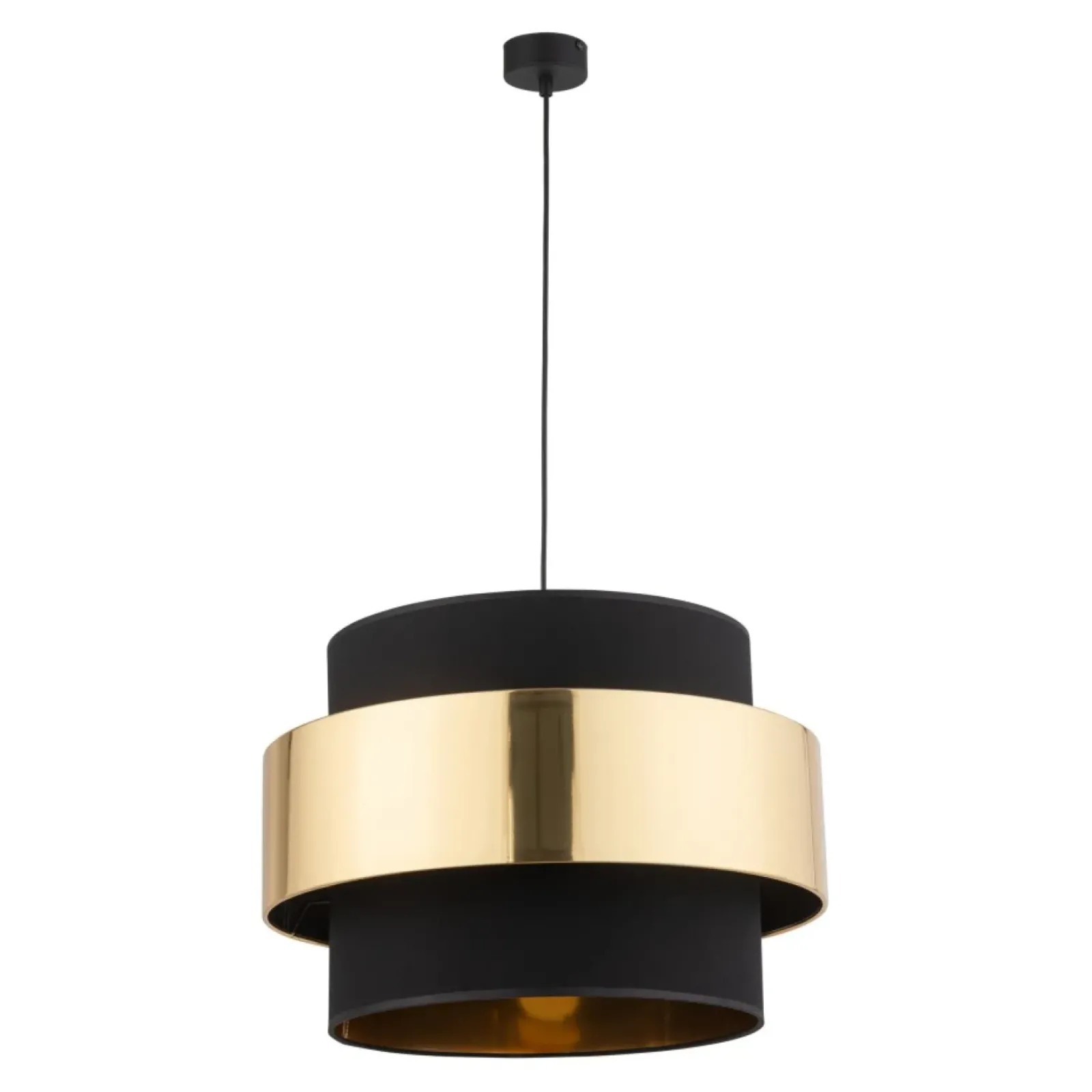 Sklep Kaja Stylowa lampa wisząca z czarno-złotym abażurem TK 4706 CALISTO NEW Best Sale
