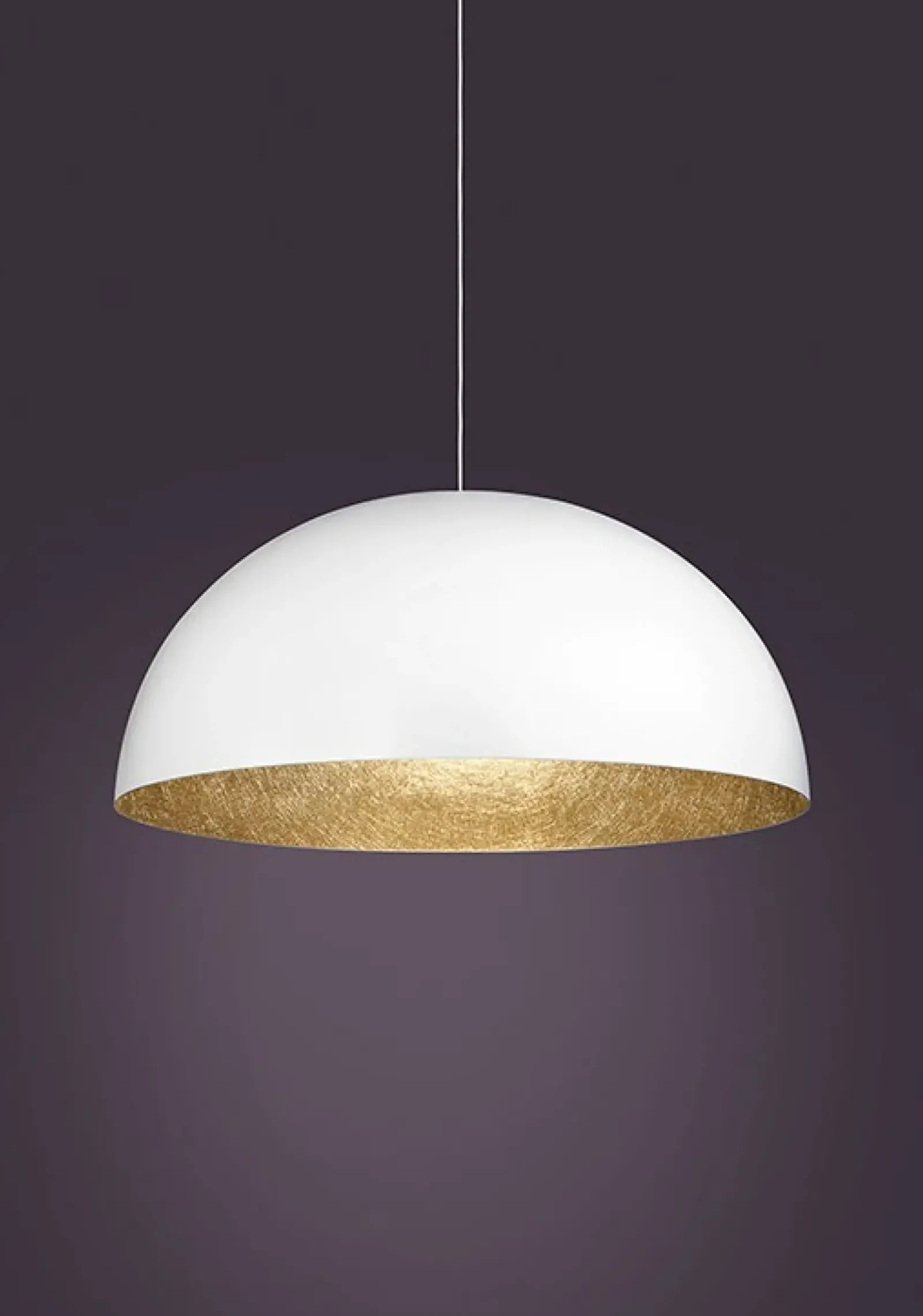 Sklep Kaja Stylowa lampa wisząca z dużym kloszem SIG 30133 z serii SFERA 70 B/ZŁ Fashion