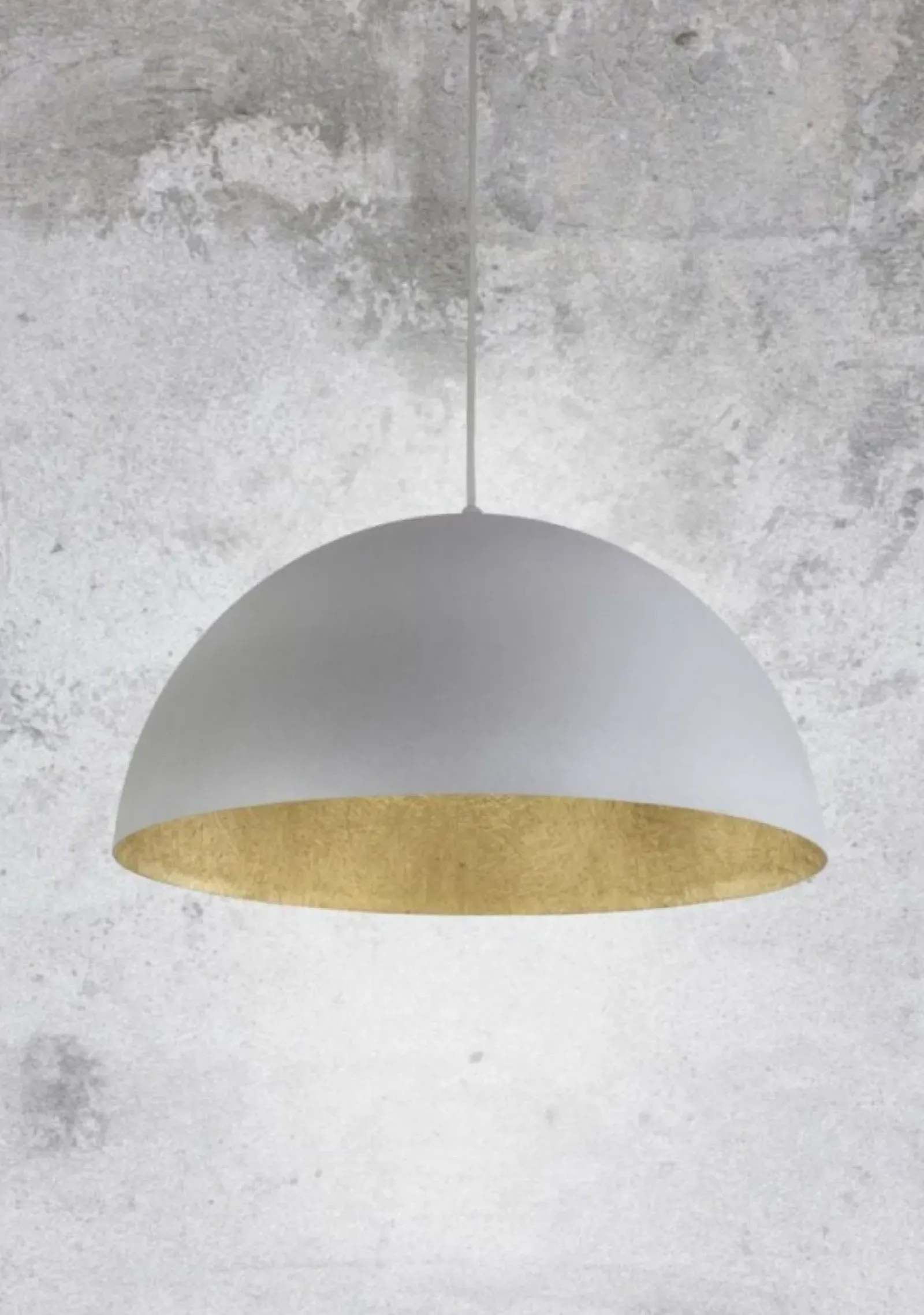Sklep Kaja Stylowa lampa wisząca z dużym kloszem SIG 30133 z serii SFERA 70 B/ZŁ Fashion