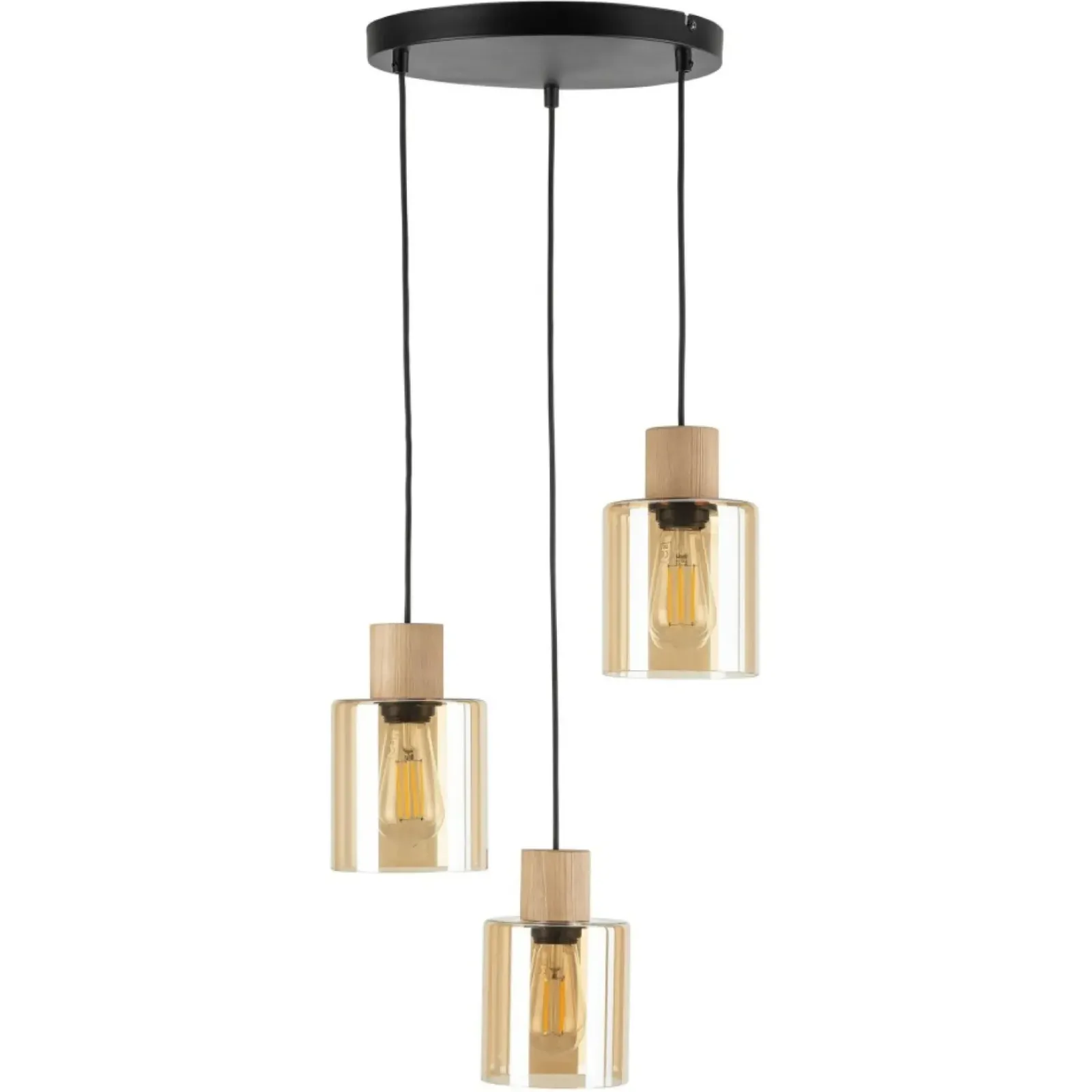Sklep Kaja Stylowa lampa wisząca z elementami drewna TK 5749 z serii ORSON | Kaja Hot