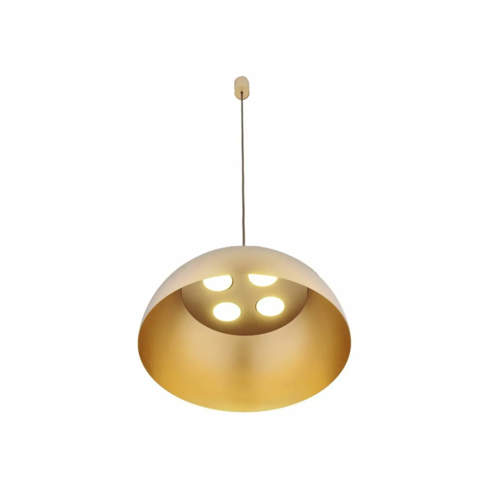 Sklep Kaja Stylowa lampa wisząca z kopułowym, złotym kloszem 10298 HEMISPHERE satynowyzłoty Cheap