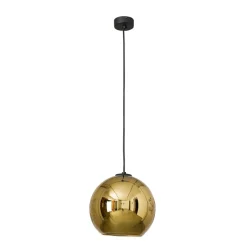 Sklep Kaja Stylowa lampa wisząca z lustrzanym kloszem 9057| Kaja Oświetlenie złoty Hot