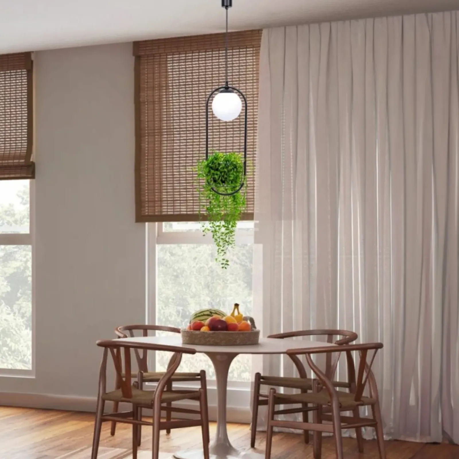 Sklep Kaja Stylowa lampa wisząca z miejscem na doniczkę 5003 z serii PLANT | Kaja Fashion