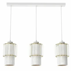 Sklep Kaja Stylowa lampa wisząca z podwójnymi abażurami MLP8365 BLANCO | Kaja Hot