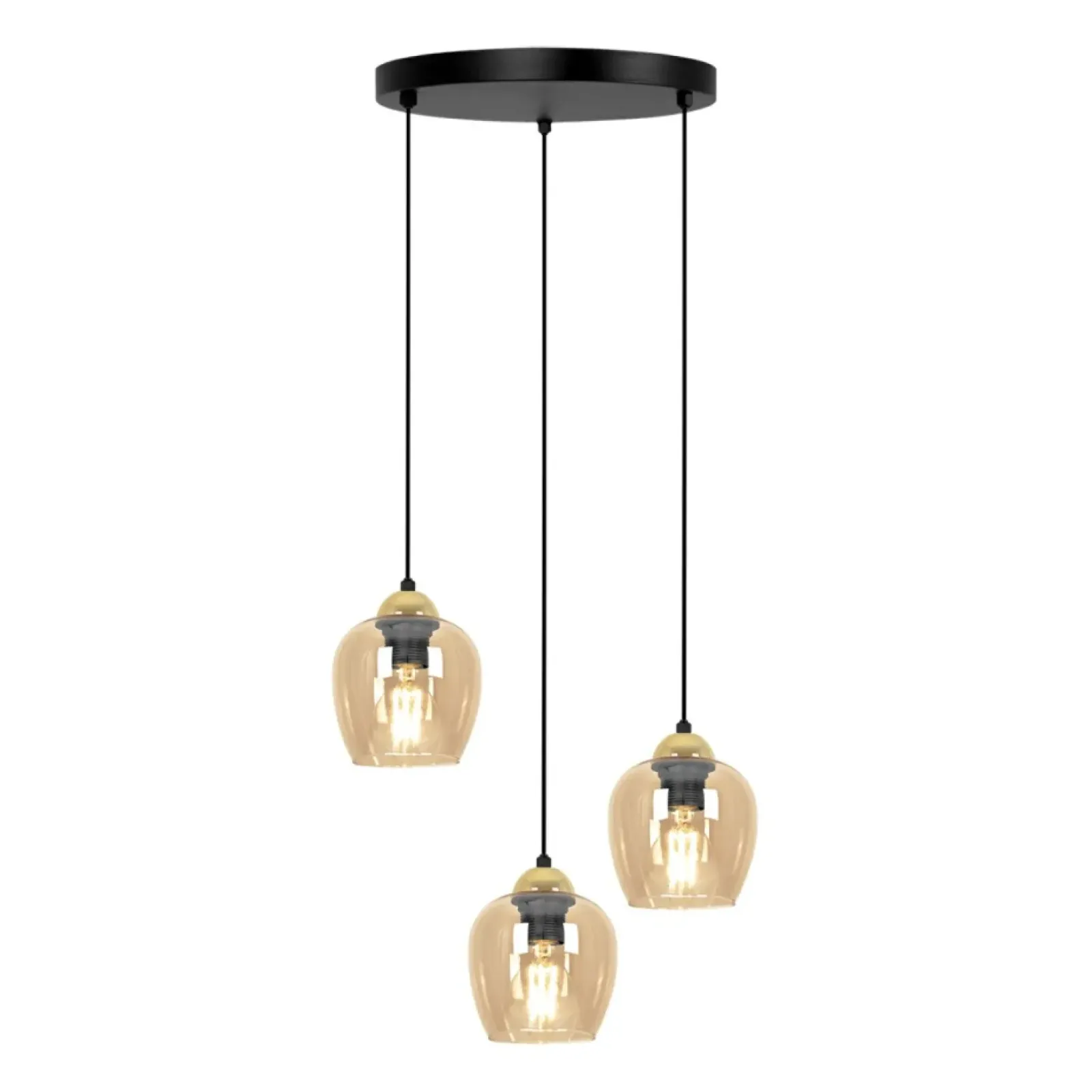 Sklep Kaja Stylowa lampa wisząca ze złotymi elementami K-5606 z serii TULA Shop