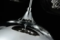 Sklep Kaja Stylowa lampa z okrągłymi kloszami P140-PL-170-5-N FERMI | Kaja nikiel Online