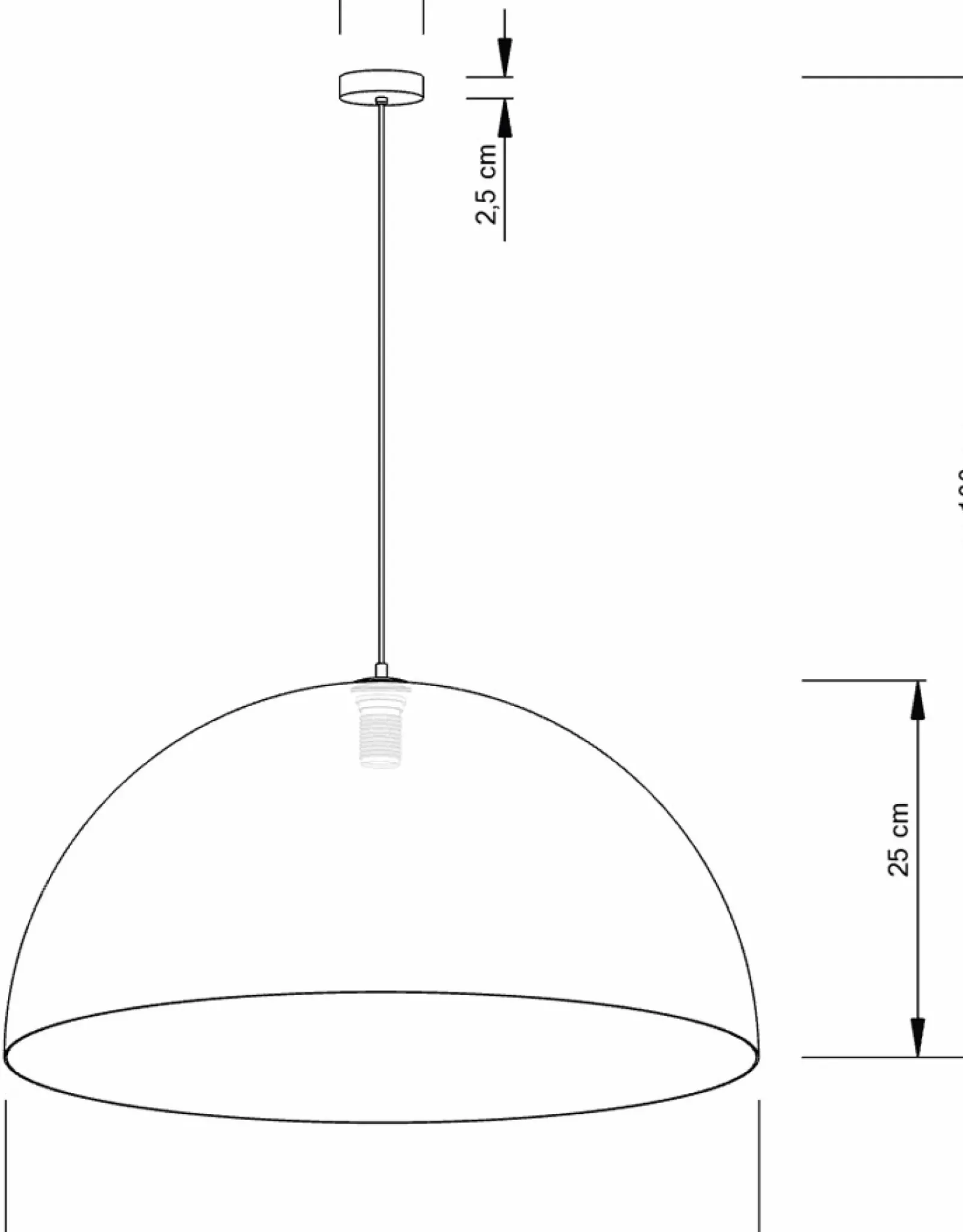Sklep Kaja Stylowa lampa z regulowanym zwisem SIG 30140 z serii SFERA 50 B/MIEDŹ Outlet