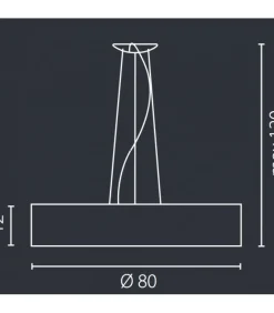 Sklep Kaja Stylowa lampa z szerokim abażurem ⌀80cm 67408 TONGA | Kaja Oświetlenie Hot