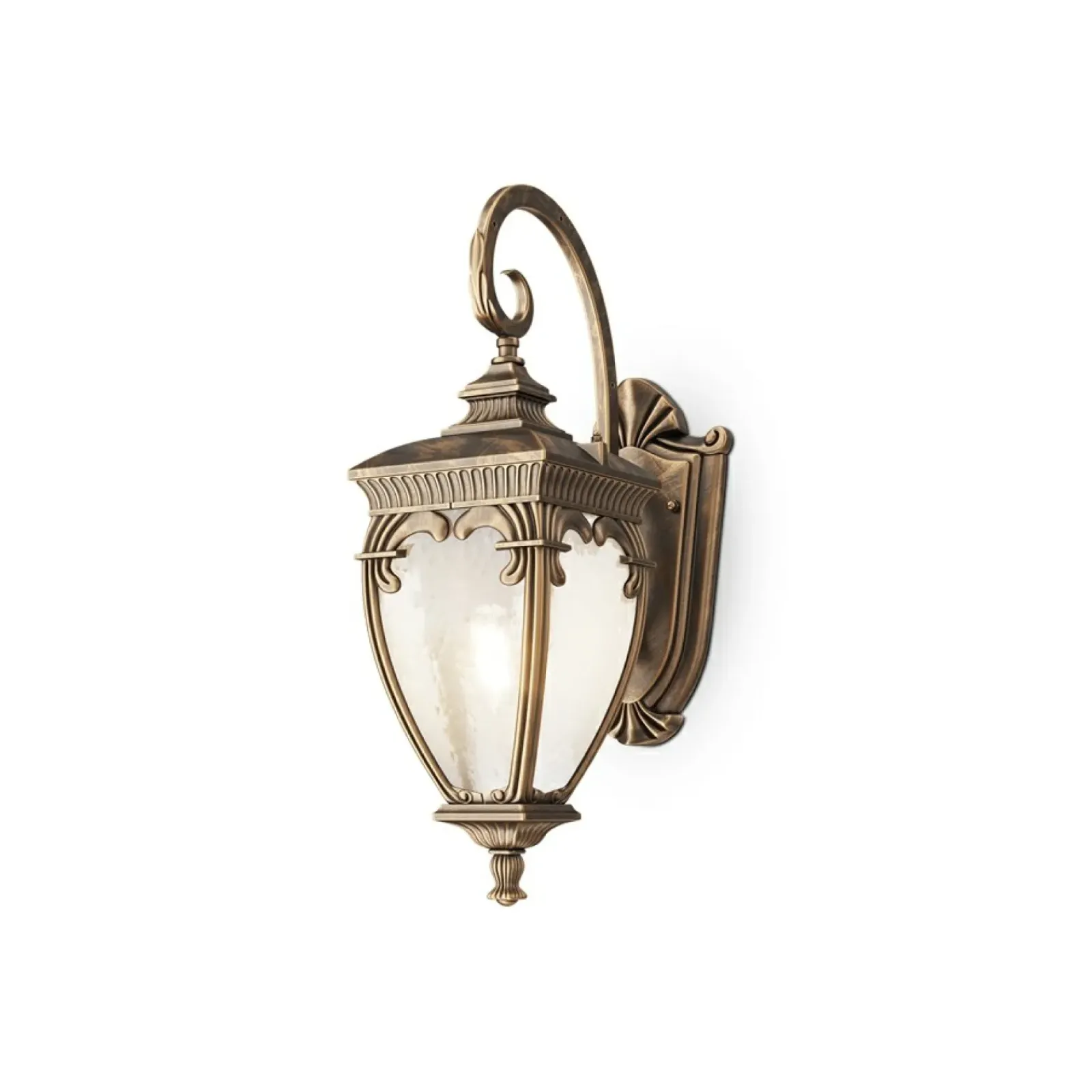 Sklep Kaja Stylowa lampa zewnętrzna, kinkiet w stylu retro O414WL-01GB FLEUR* Kinkiety Ogrodowe