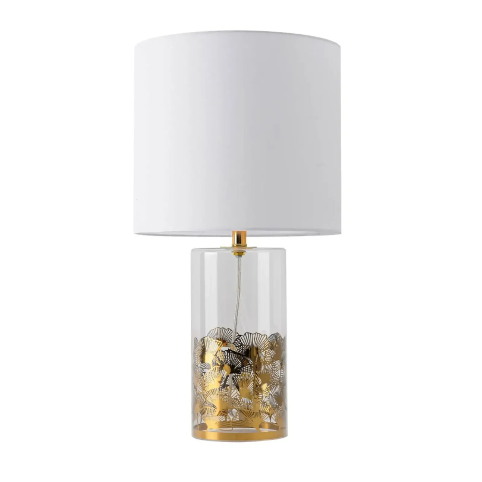 Sklep Kaja Stylowa lampka do eleganckiego salonu LP-818/1T WH z serii SUNFLOWER* Lampki Stołowe Z Abażurem|Nowoczesne Lampki Stołowe