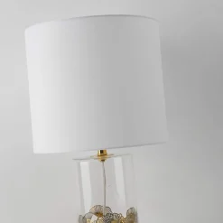 Sklep Kaja Stylowa lampka do eleganckiego salonu LP-818/1T WH z serii SUNFLOWER* Lampki Stołowe Z Abażurem|Nowoczesne Lampki Stołowe