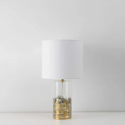 Sklep Kaja Stylowa lampka do eleganckiego salonu LP-818/1T WH z serii SUNFLOWER* Lampki Stołowe Z Abażurem|Nowoczesne Lampki Stołowe