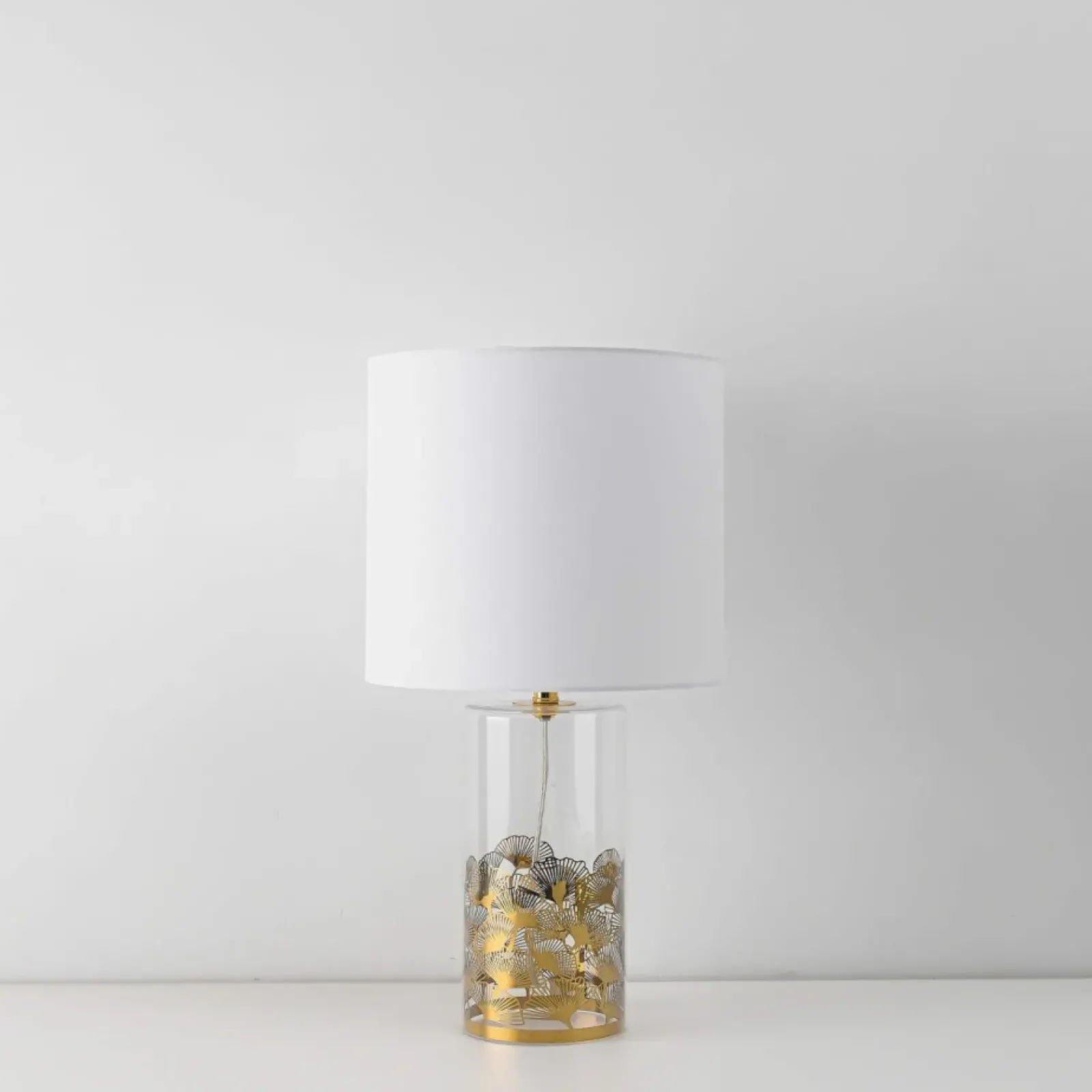 Sklep Kaja Stylowa lampka do eleganckiego salonu LP-818/1T WH z serii SUNFLOWER* Lampki Stołowe Z Abażurem|Nowoczesne Lampki Stołowe