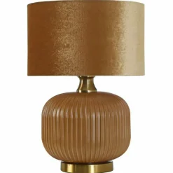 Sklep Kaja Stylowa lampka do sypialni LP-1515/1T SMALL GOLD TAMIZA | Kaja* Lampki Stołowe Z Abażurem|Nowoczesne Lampki Stołowe