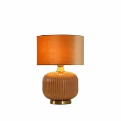 Sklep Kaja Stylowa lampka do sypialni LP-1515/1T SMALL GOLD TAMIZA | Kaja* Lampki Stołowe Z Abażurem|Nowoczesne Lampki Stołowe