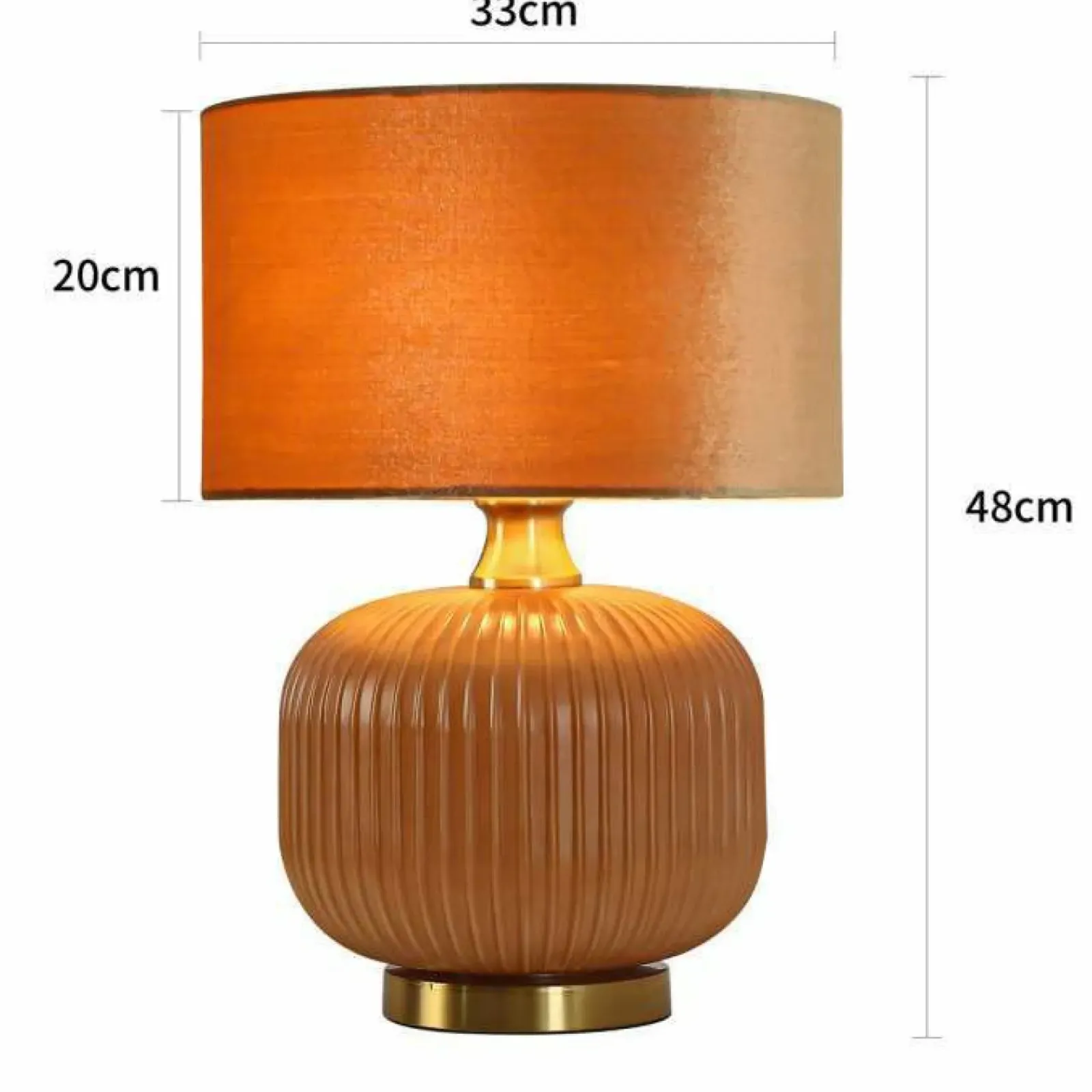 Sklep Kaja Stylowa lampka do sypialni LP-1515/1T SMALL GOLD TAMIZA | Kaja* Lampki Stołowe Z Abażurem|Nowoczesne Lampki Stołowe