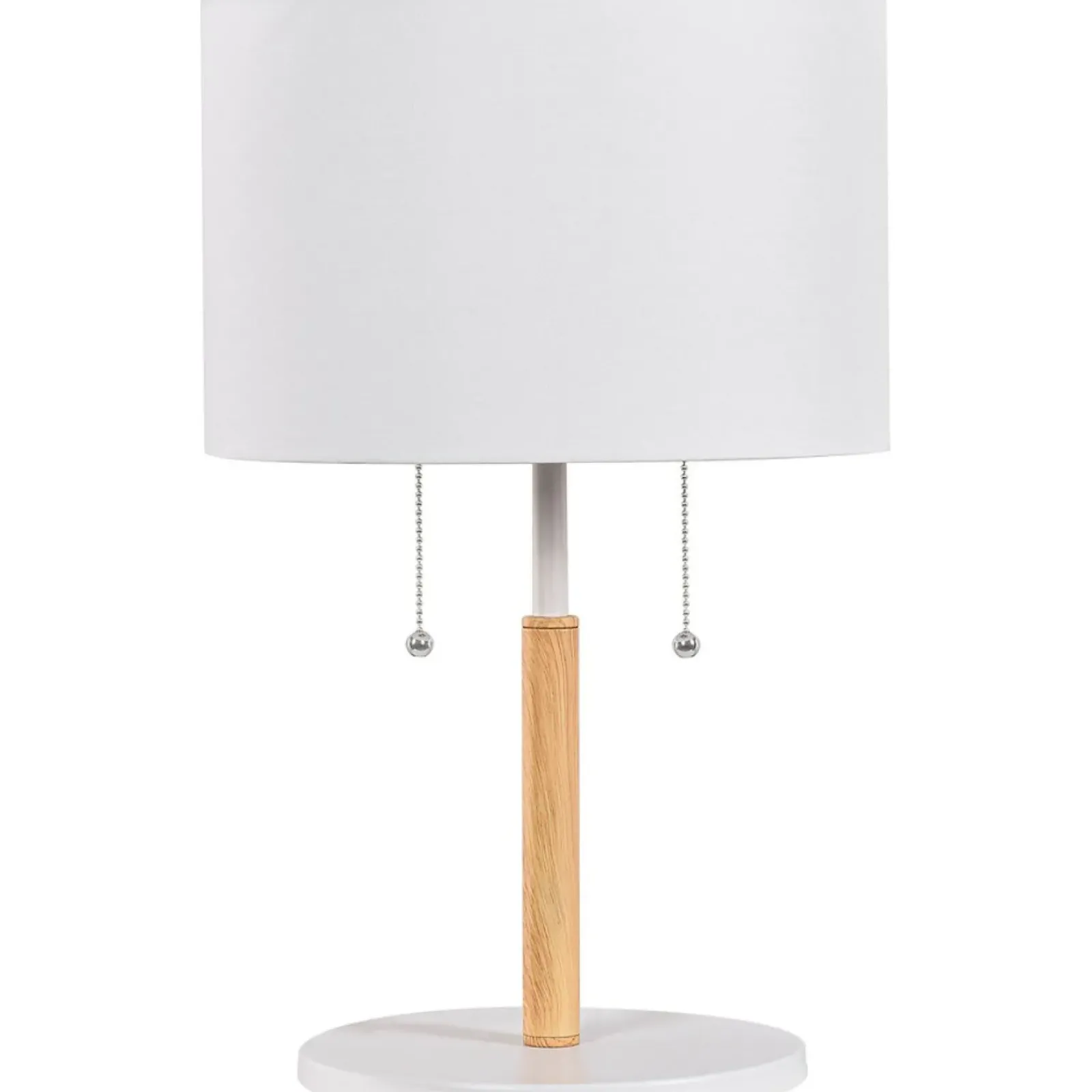Sklep Kaja Stylowa lampka nocna z abażurem LP-0304/2T WH FOGO | Kaja Oświetlenie* Lampki Stołowe Z Abażurem|Nowoczesne Lampki Stołowe
