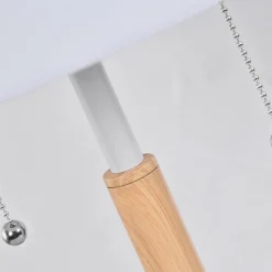 Sklep Kaja Stylowa lampka nocna z abażurem LP-0304/2T WH FOGO | Kaja Oświetlenie* Lampki Stołowe Z Abażurem|Nowoczesne Lampki Stołowe