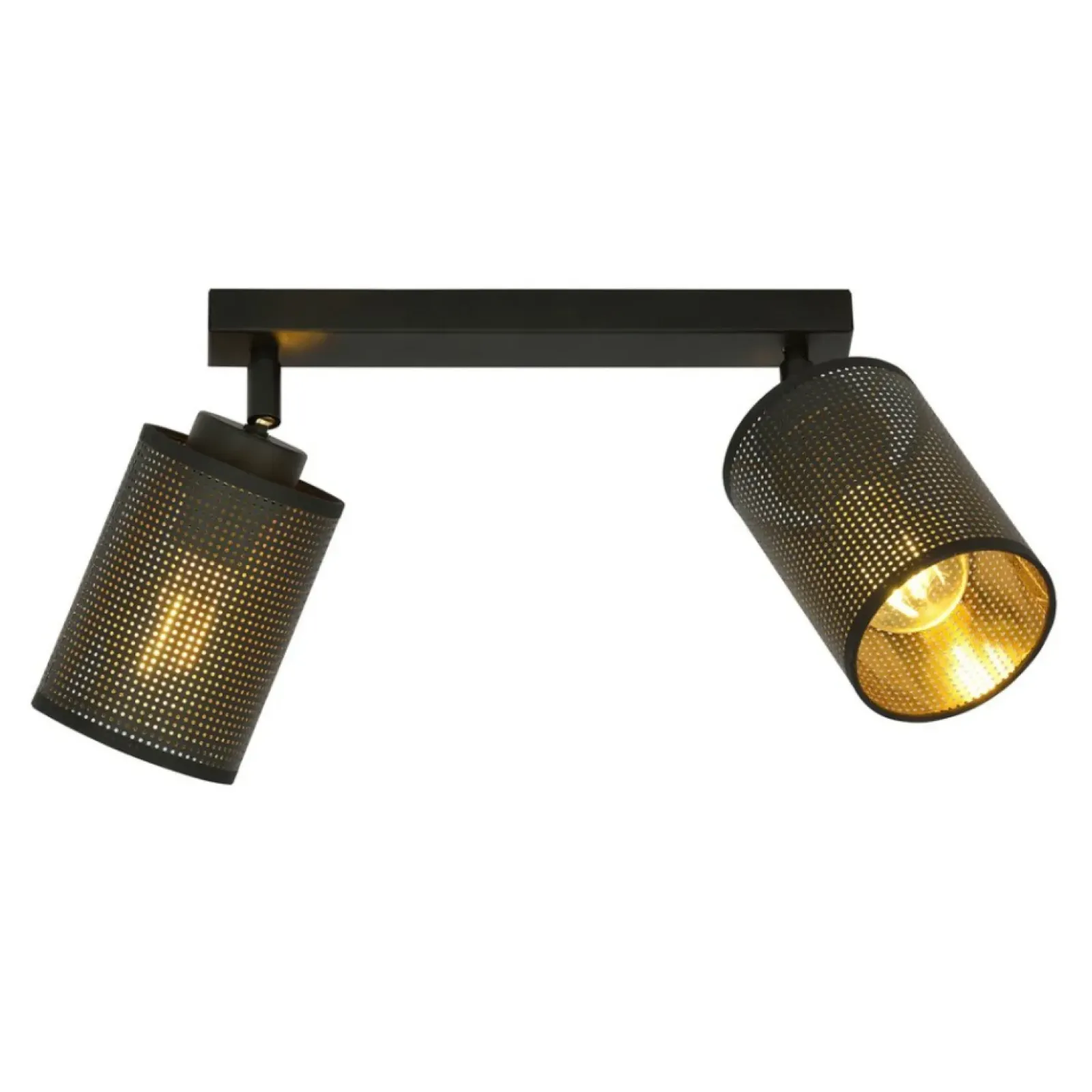 Sklep Kaja Stylowa listwa sufitowa z dwoma reflektorami 1152/2 BRONX | Kaja czarny Discount